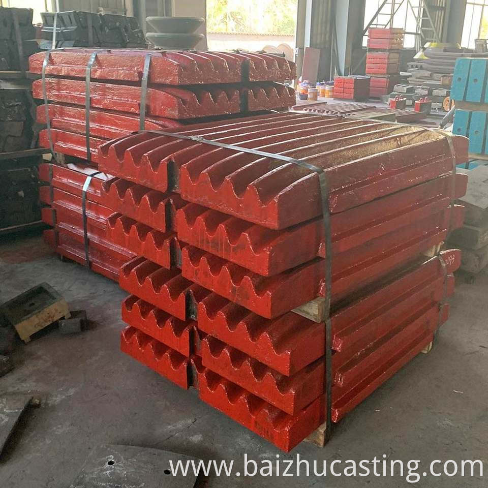 Jaw Crusher Fixed Jaw Plates